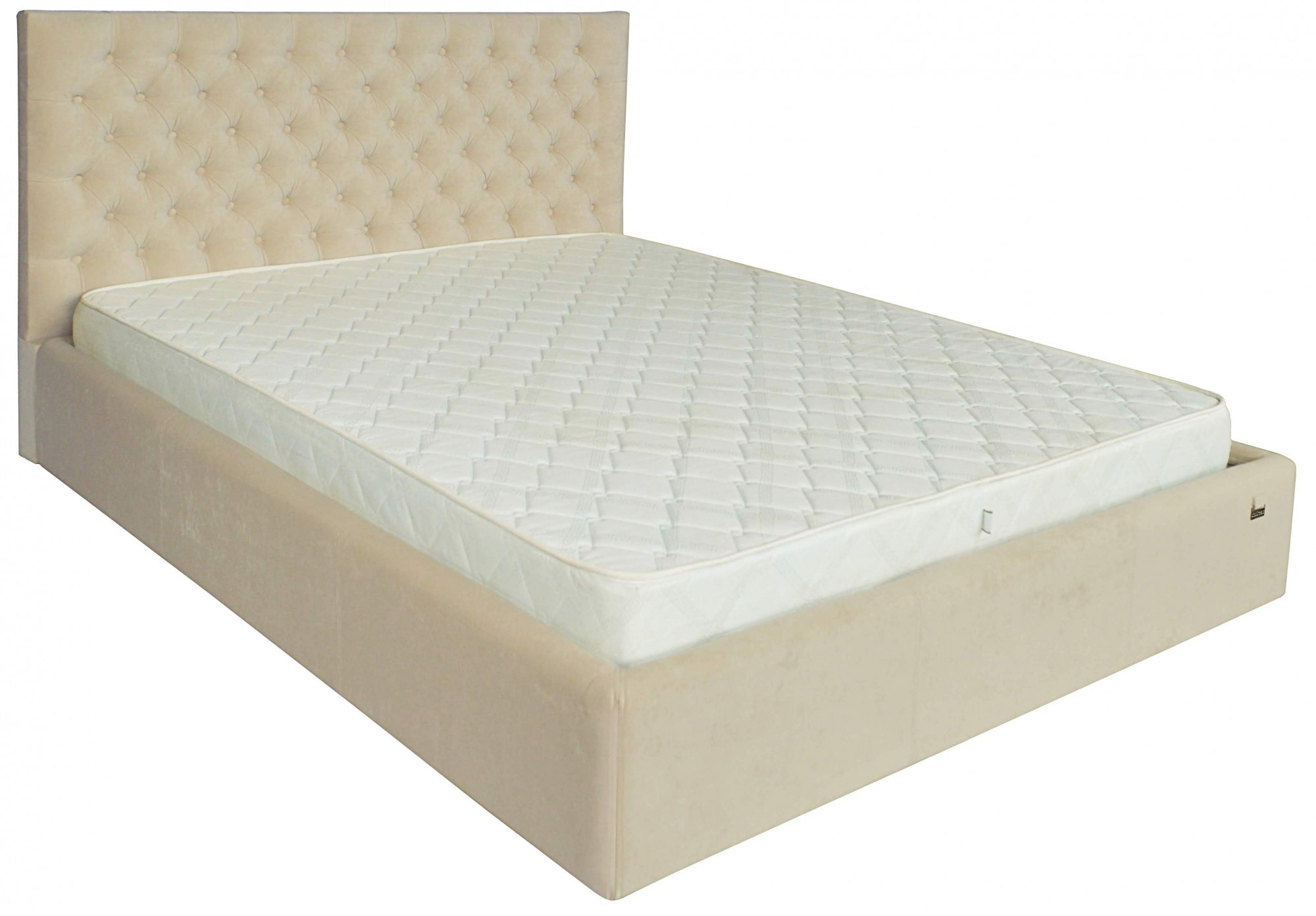 

Кровать Cambridge Comfort 120 х 200 см Кордрой 231 С подъемным механизмом и нишей для белья Бежевая