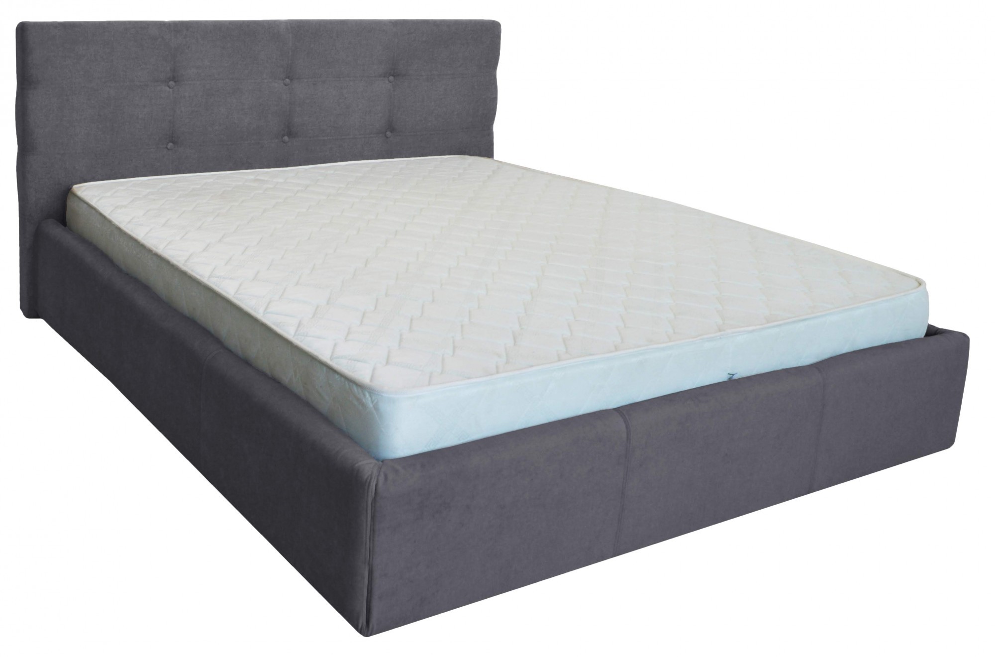 

Кровать Manchester Comfort 140 х 190 см Мисти Dark Grey A1 С подъемным механизмом и нишей для белья Темно-серая