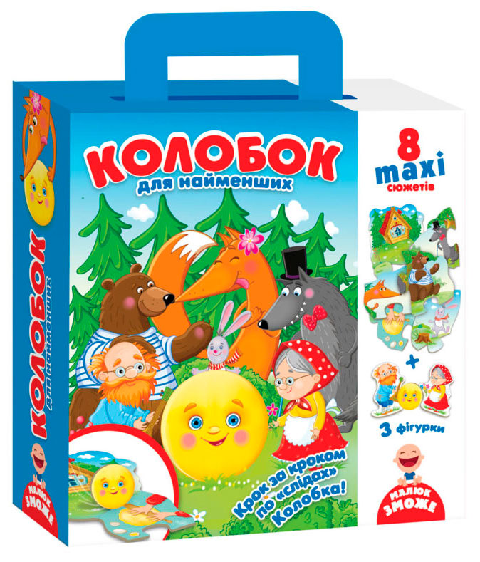 

Путешествие сказкой Колобок, фигурные карты (укр), Vladi Toys (12-68806)