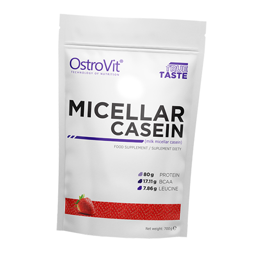 

Мицеллярный казеин, Micellar Casein , Ostrovit 700г Клубника (29250003)