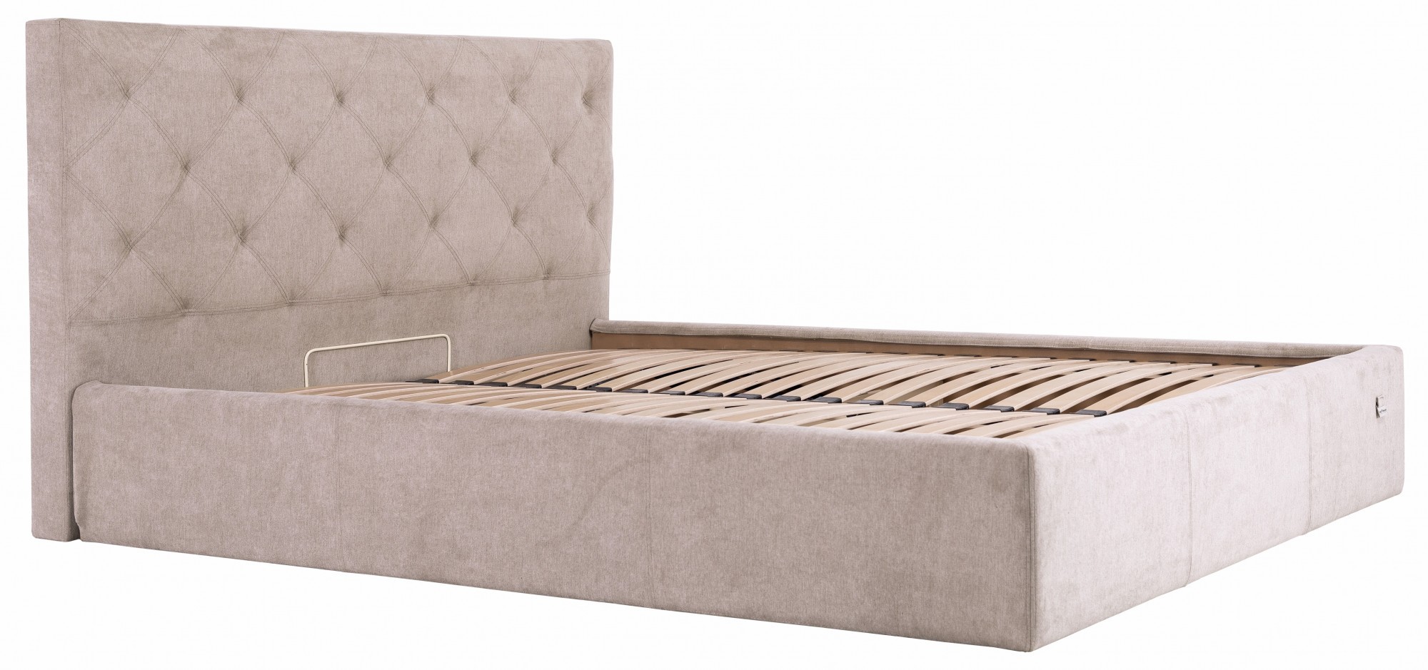 

Кровать Двуспальная Bristol Comfort 160 х 190 см Мисти Mocco С подъемным механизмом и нишей для белья Серая