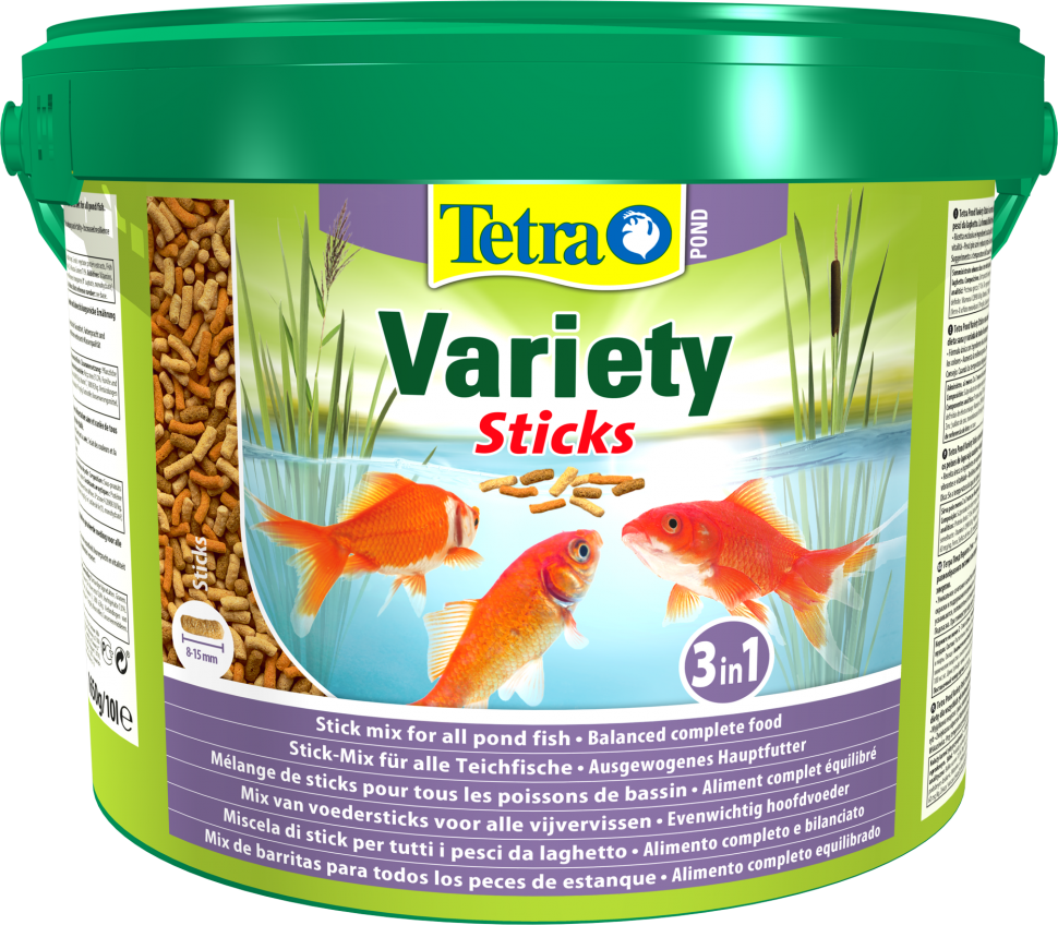 

Корм для прудовых рыб в зимний период Tetra Pond Variety Sticks 10 л