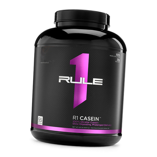 

Мицеллярный казеин, 100% Micellar Casein, Rule 1 1816г Клубника-крем (29408001)