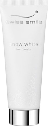 Акція на Зубная паста отбеливающая Swiss Smile Snow White Снежно-белая 75 мл (600-002) (7640131976022) від Rozetka UA