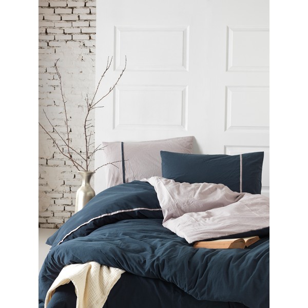 

Комплект постельного белья SoundSleep Stonewash DoubleFace семейный синий