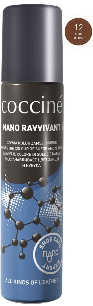 

Спрей для замши и нубука Coccine RAVVIVANT NANO Средне-коричневый 100мл 55/19/100/12