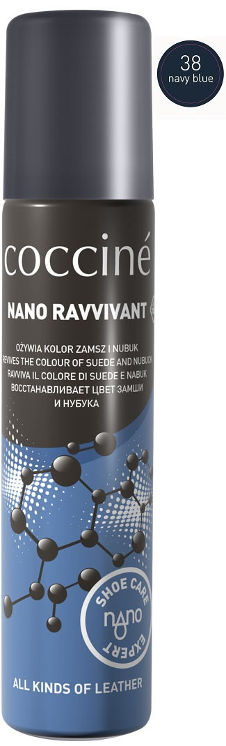 

Спрей для замши и нубука Coccine RAVVIVANT NANO Темно-синий 100мл 55/19/100/38