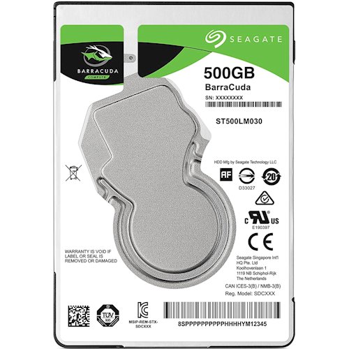 

Жесткий диск SEAGATE 500GB 5400rpm 128MB SATAIII (ST500LM030)