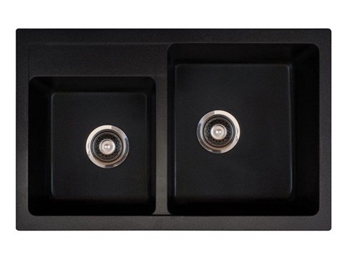 

Кухонная мойка Metalac X-Granit Quadro Plus 2 D 171004 Черная (5113494)