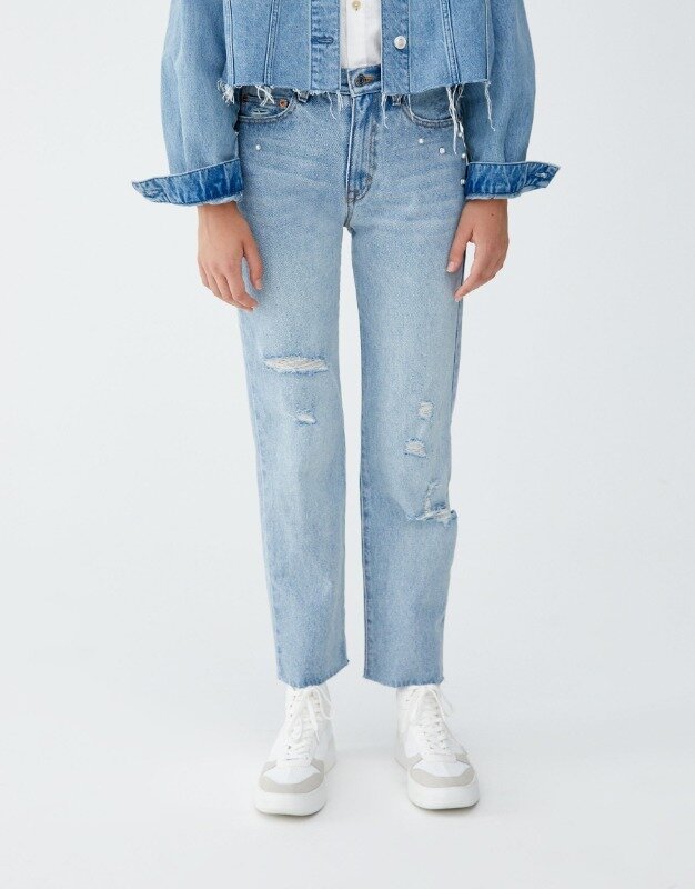 

Джинсы Pull & Bear 5687/317/400  Голубые, Джинсы Pull & Bear 5687/317/400 36 Голубые