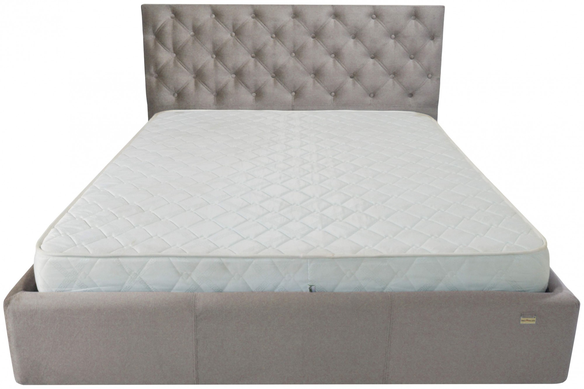 

Кровать Coventry Standart 140 х 200 см Missoni 008 Серая