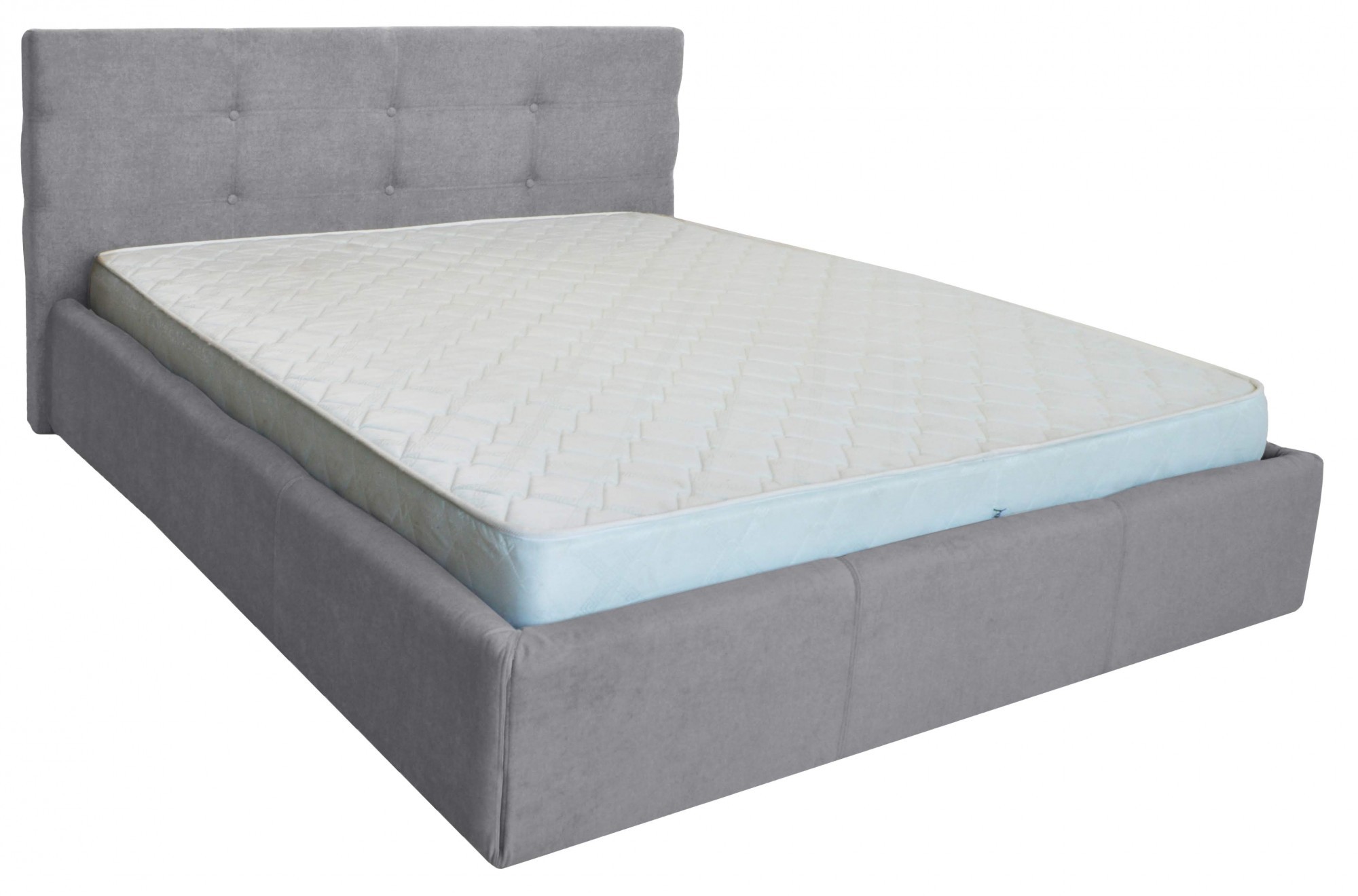 

Кровать Двуспальная Manchester Comfort 180 х 200 см Мисти Grey С подъемным механизмом и нишей для белья Серая