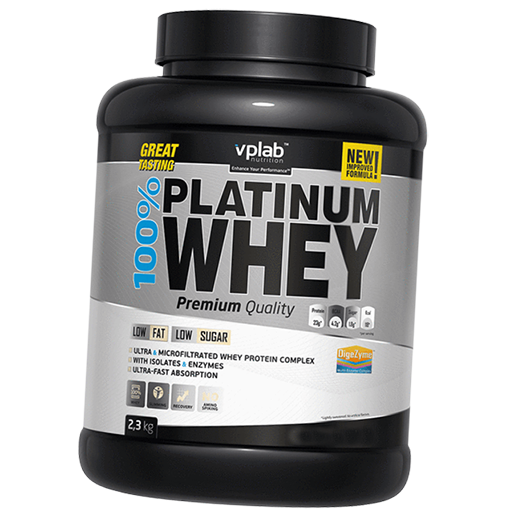 

100% Platinum Whey VP laboratory 2300г Клубника-банан (29099001)