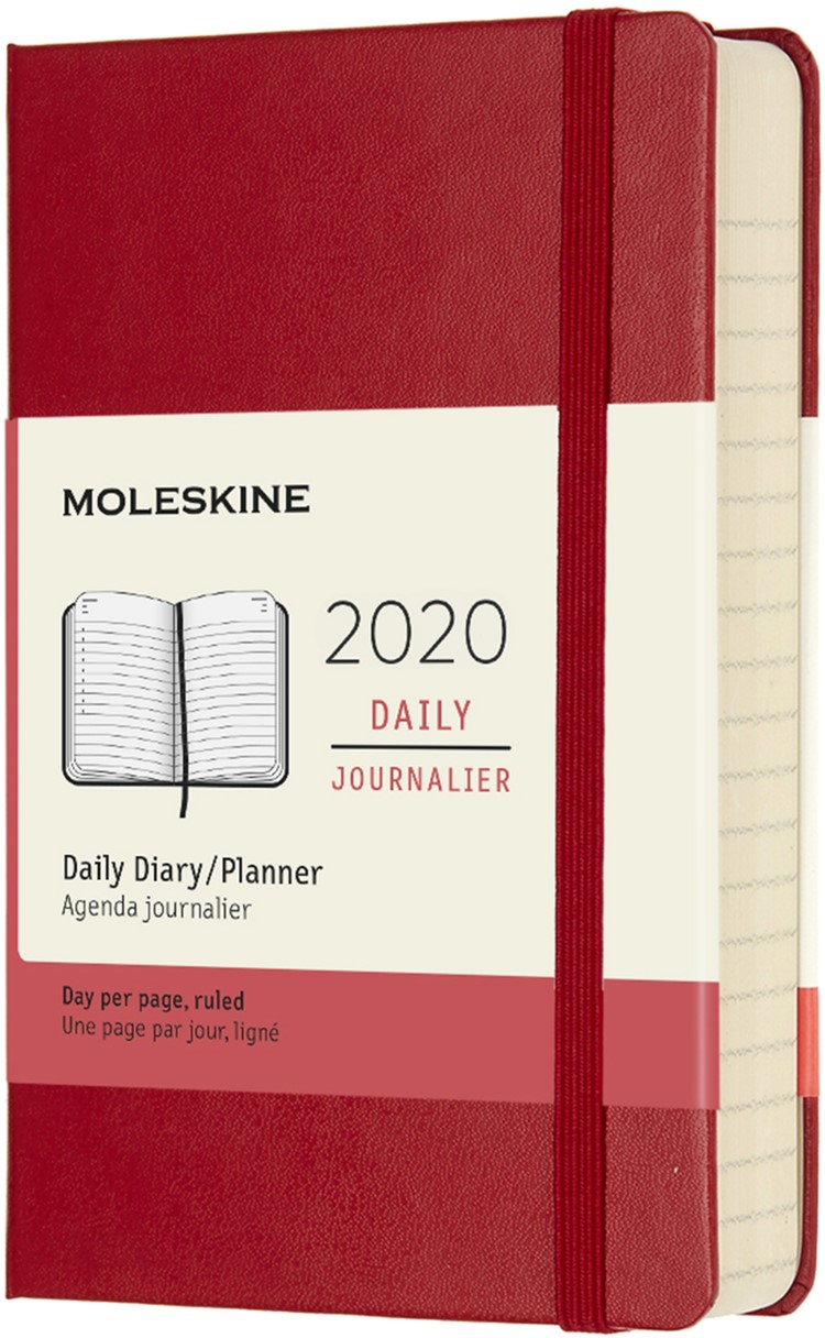 

Ежедневник Moleskine 2020 9 х 14 см 400 страниц Красный (8058647628738)