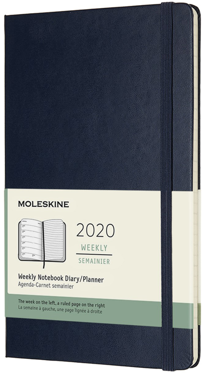 

Еженедельник Moleskine 2020 13 х 21 см 144 страницы Сапфир (8058647628905)