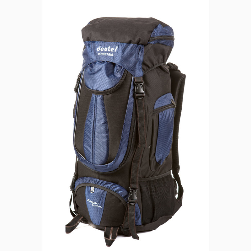 

Рюкзак туристический 70л накидка World Sport Black-blue D517-E