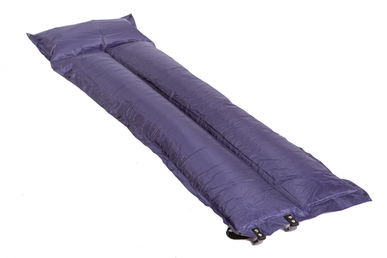 

Коврик туристический надувной (2камеры) World Sport синий G05-8