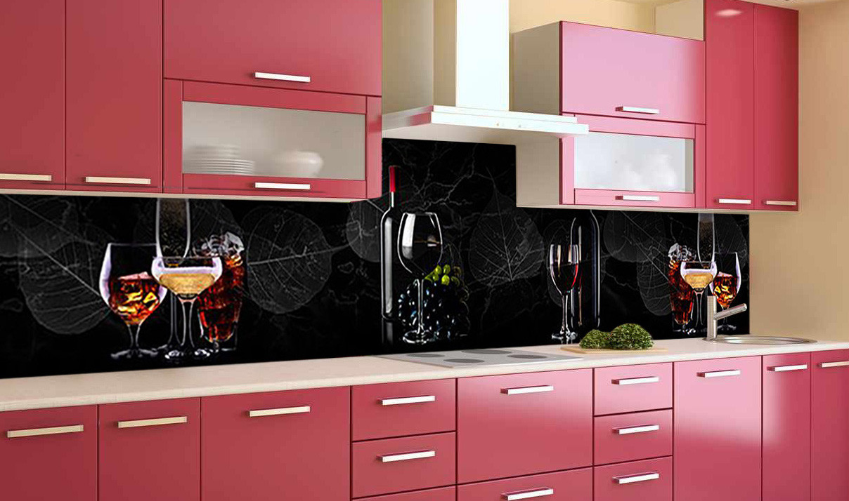 

Скинали на кухню Zatarga "Благородные Напитки" 600х2500 мм виниловая 3Д наклейка кухонный фартук Z181736