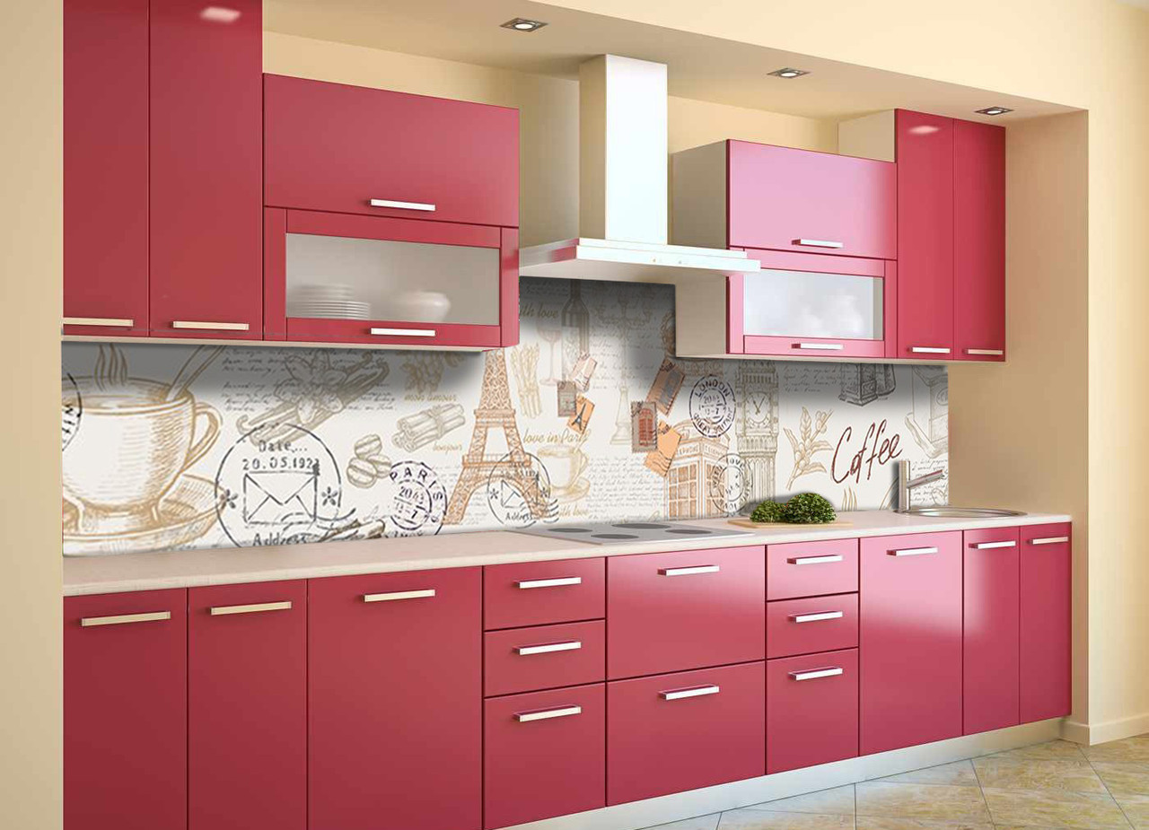 

Скинали на кухню Zatarga «Винтажная Газета» 600х3000 мм виниловая 3Д наклейка кухонный фартук самоклеящаяся Z180530/2