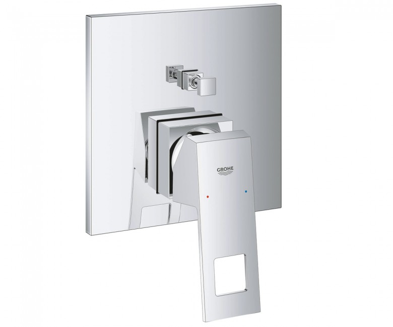

Смеситель для душа скрытого монтажа с переключателем GROHE EUROCUBE 24062000 хром (41285)