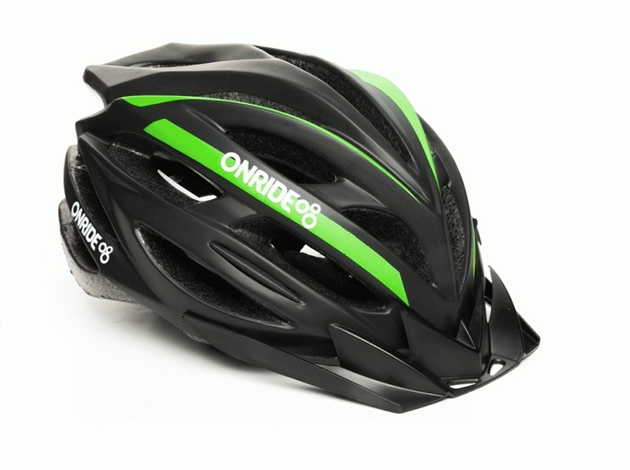 

Шлем ONRIDE Grip матовый черно/зеленый M (55-58 см)