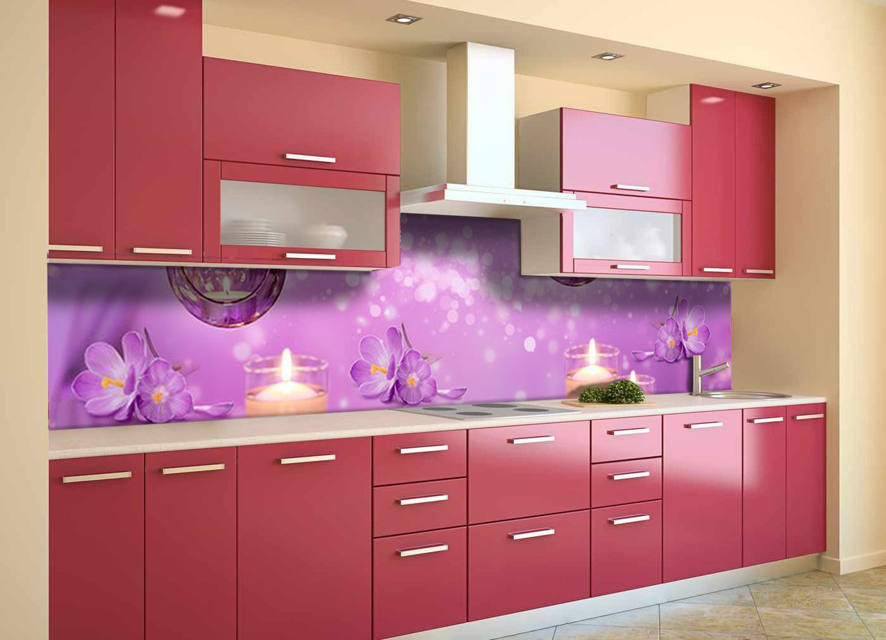 

Скинали на кухню Zatarga «Блики» 600х3000 мм виниловая 3Д наклейка кухонный фартук самоклеящаяся Z180788/2