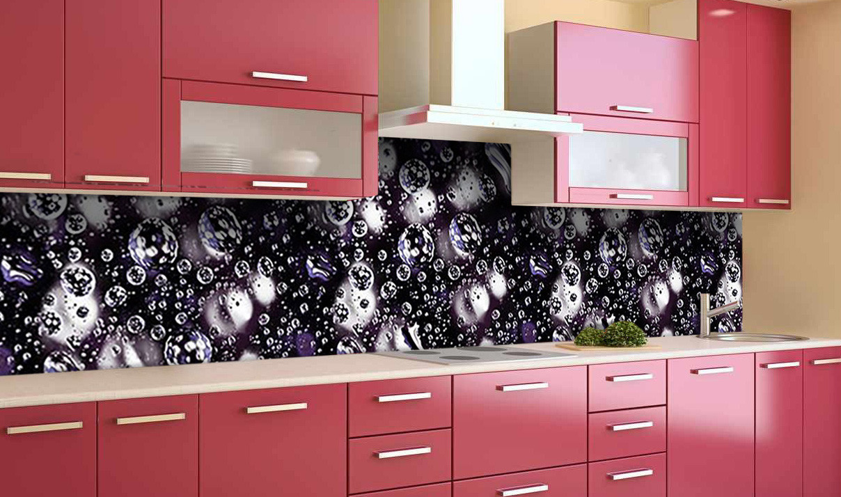 

Скинали на кухню Zatarga "Пузыри" 600х2500 мм виниловая 3Д наклейка кухонный фартук самоклеящаяся Z181741