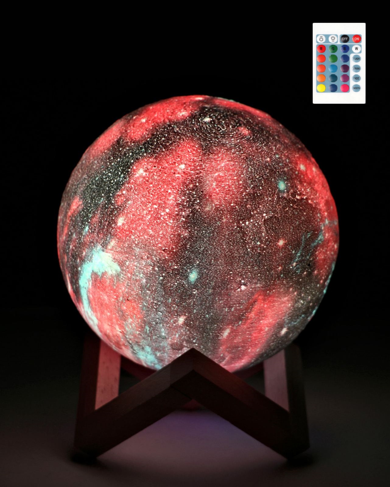 

3D светильник-ночник "Марс" 3DTOYSLAMP 15 см, 16 цветов, пульт ДУ