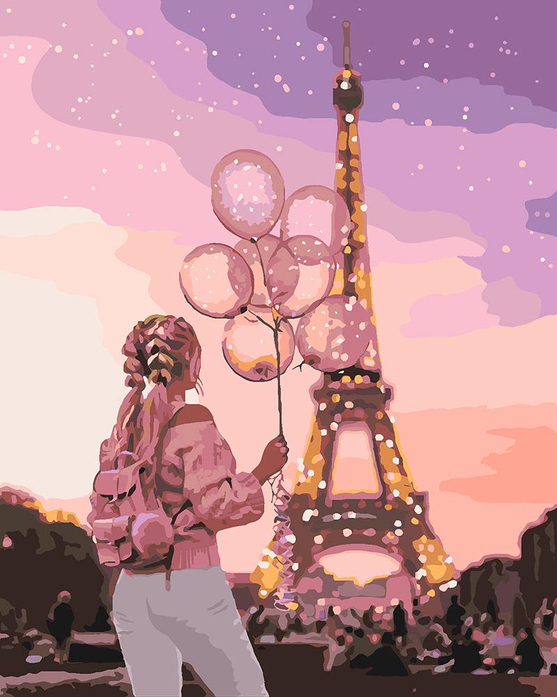 

Картина по номерам рисование Идейка Город романтики KH4609 40х50 см Люди на картине набор для росписи краски, кисти, холст