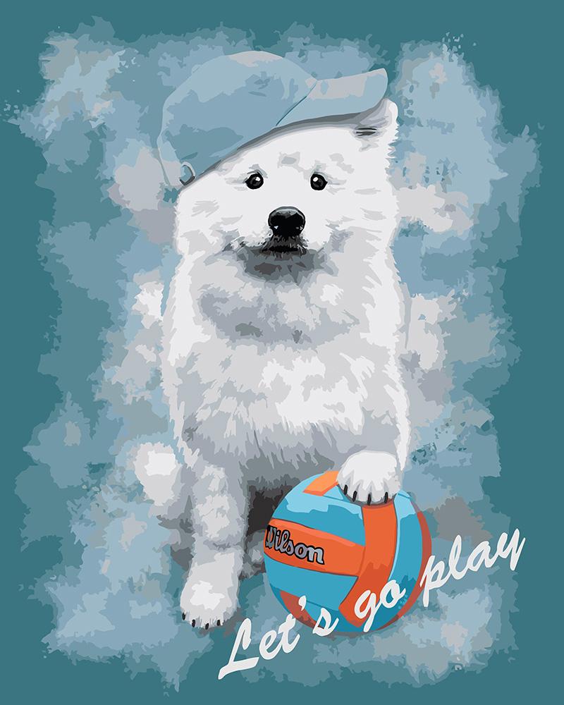 

Картина рисование по номерам Идейка Давай поиграем KH4180 40х50см набор для росписи краски, кисти, холст