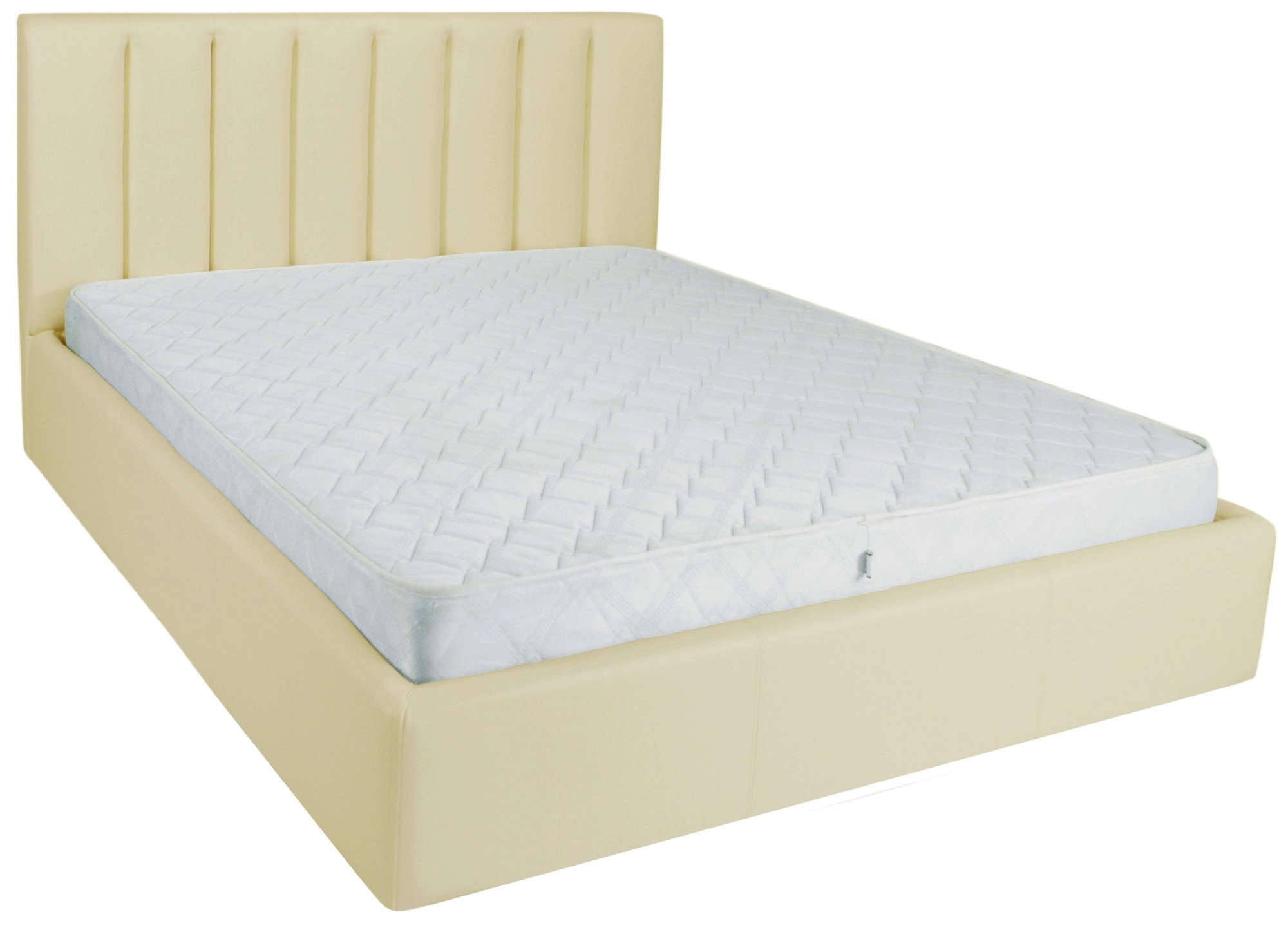 

Кровать Двуспальная Sanam Comfort 160 х 190 см Fly 2207 A1 С подъемным механизмом и нишей для белья Бежевая