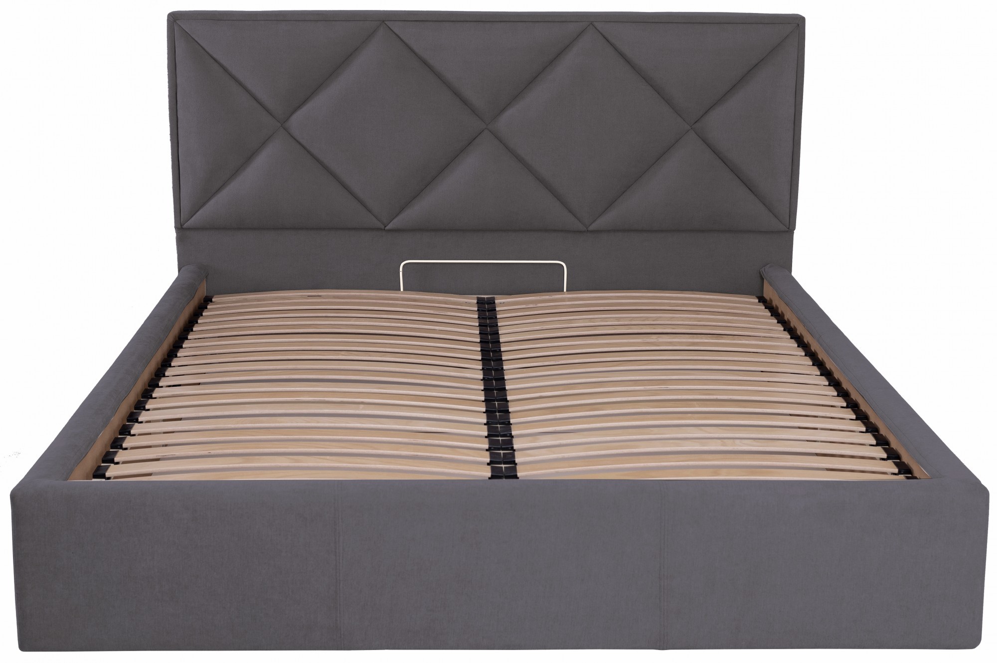 

Кровать Двуспальная Leeds Comfort 180 х 190 см Мисти Dark Grey С подъемным механизмом и нишей для белья Темно-серая