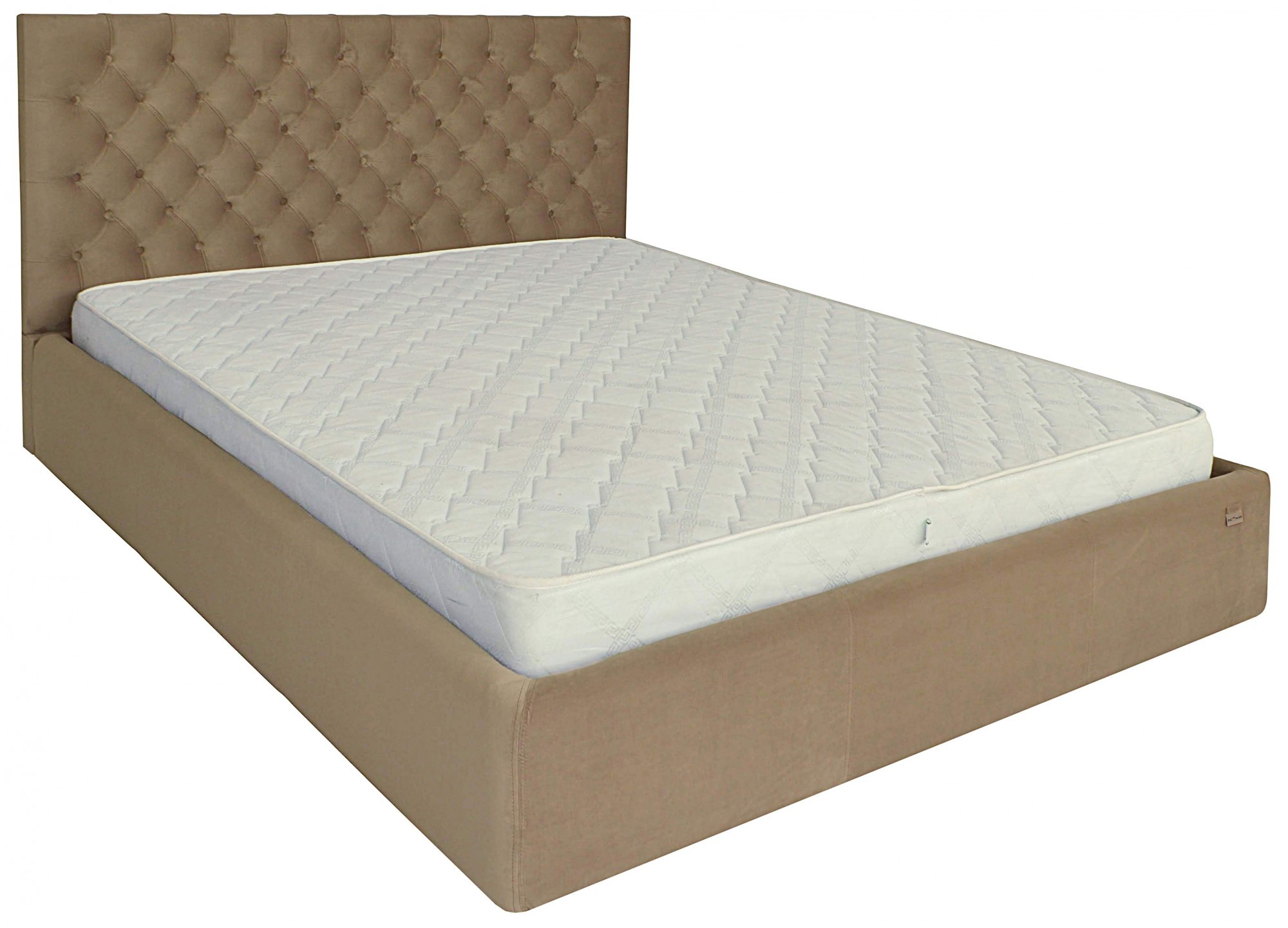

Кровать Cambridge Comfort 120 х 190 см Альмира 02 С подъемным механизмом и нишей для белья Кофе