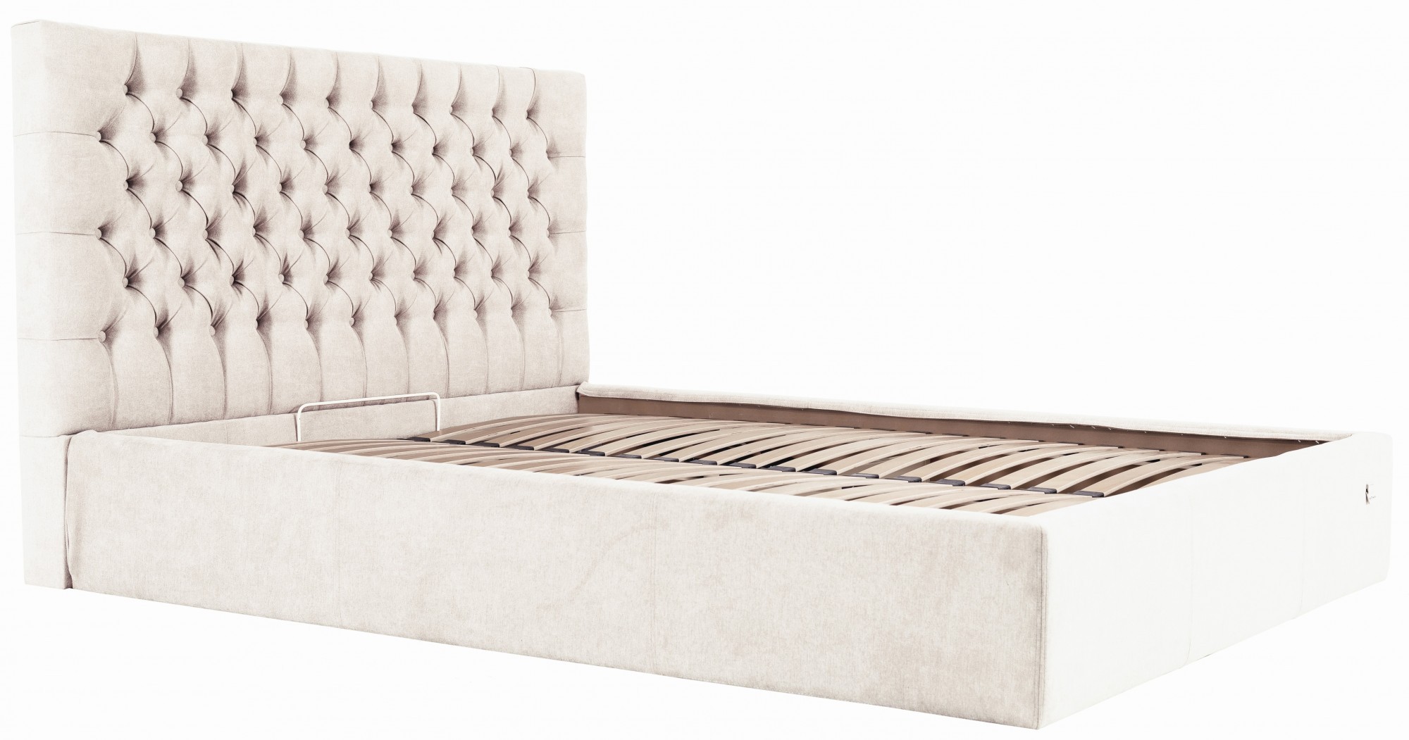 

Кровать Cambridge Comfort 140 х 190 см Мисти Milk С подъемным механизмом и нишей для белья Бежевая