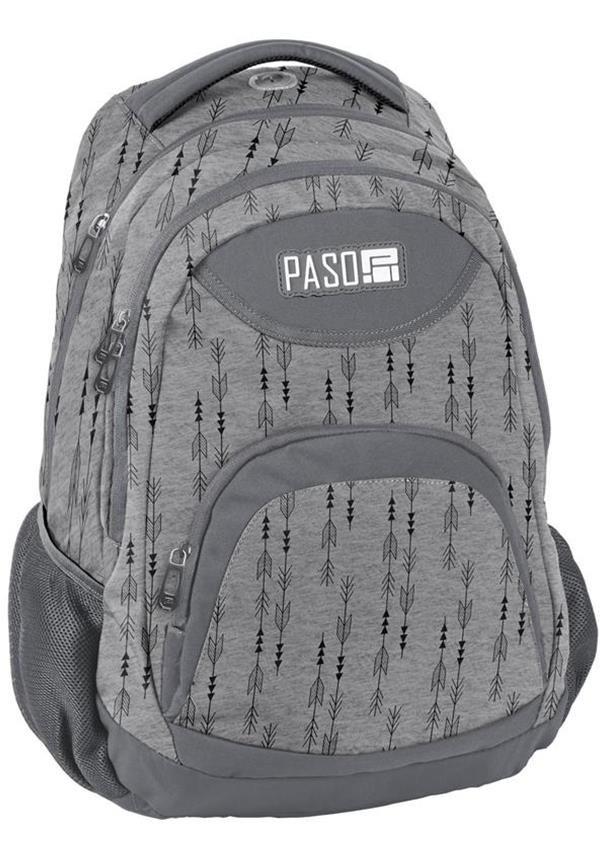 

Рюкзак для средней школы Paso серый (18-2708GR)