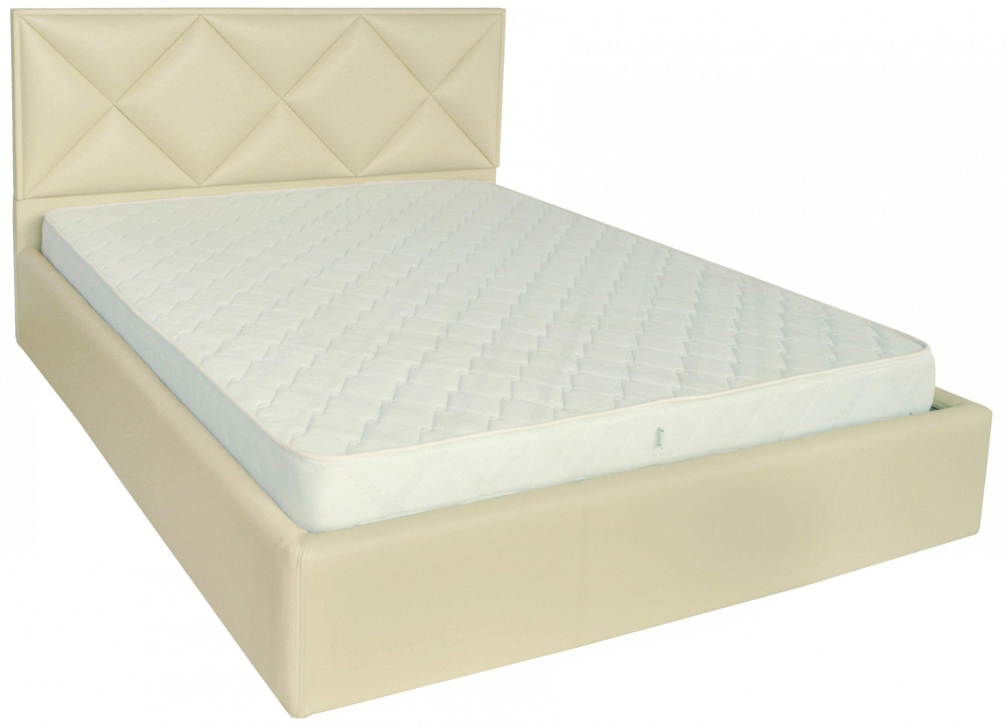 

Кровать Двуспальная Leeds Comfort 160 х 190 см Fly 2207 A1 С подъемным механизмом и нишей для белья Бежевая
