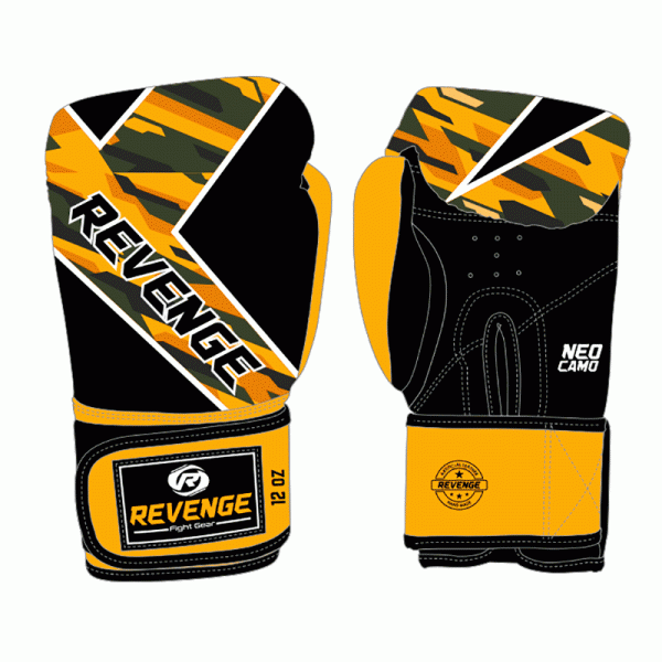 

Перчатки для бокса Revenge EV-10-1212/ PU-4унц-(чорно-жовті) (F00230982)