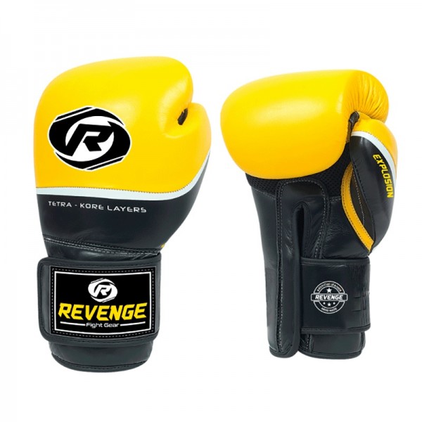 

Перчатки для бокса Revenge EV-10-1163/ PU 14унц(жовто-чорні) (F00230967)