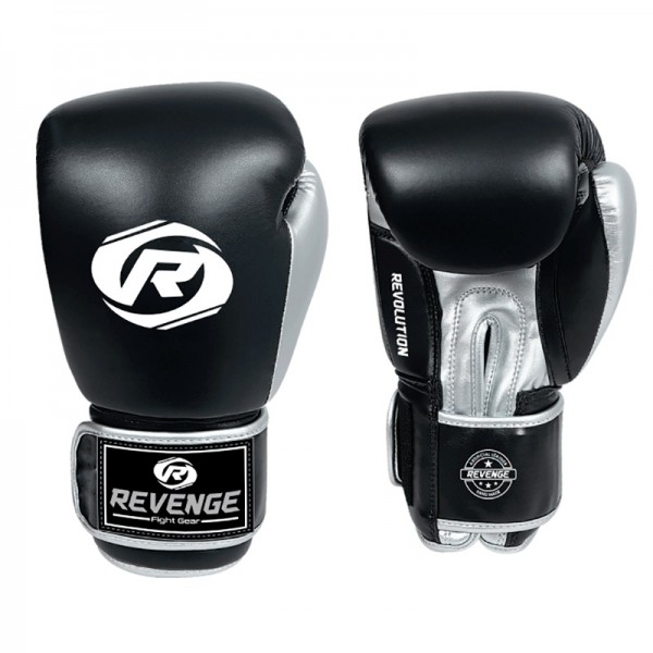 

Перчатки для бокса Revenge EV-10-1103/ PU 12унц (чорно-сірі) (F00230976)