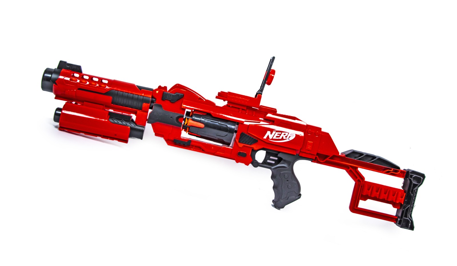 

Ружье-бластер Nerf 75х23х7 см Красный 000145154