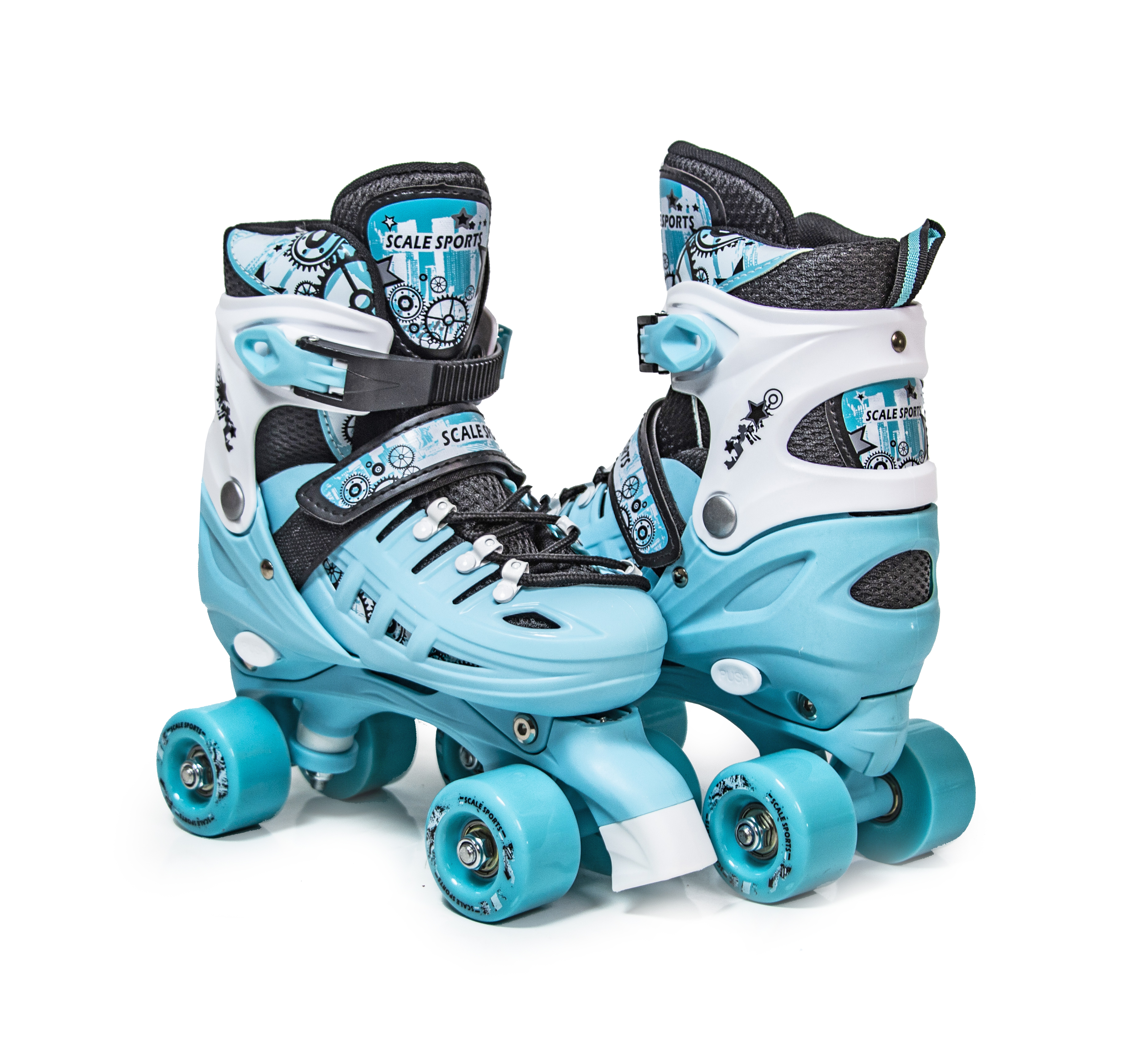 

Раздвижные ролики квады Scale Sports 29-33 Мятный 000145238