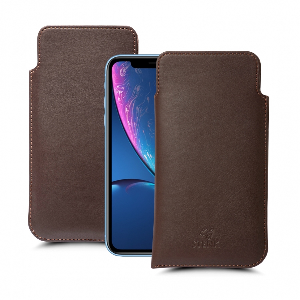 

Футляр Stenk Elegance для Apple iPhone XR Коричневый