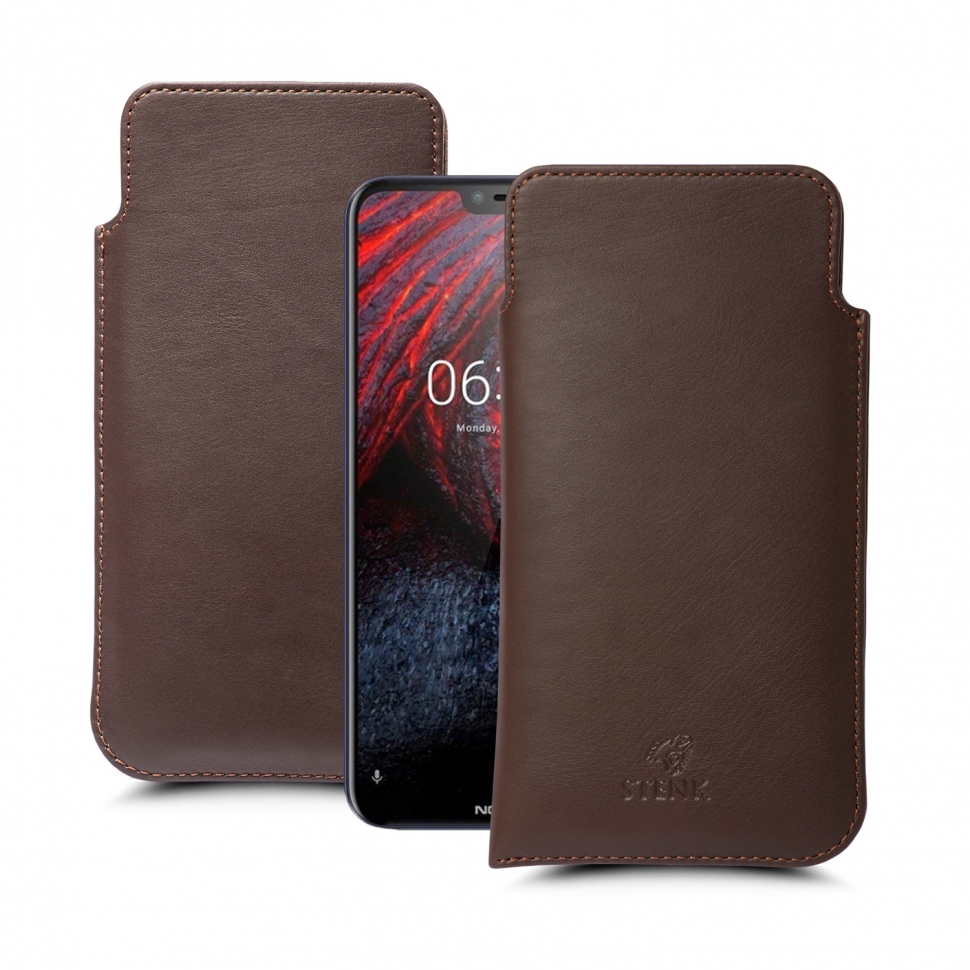 

Футляр Stenk Elegance для Nokia 6.1 Plus Коричневый