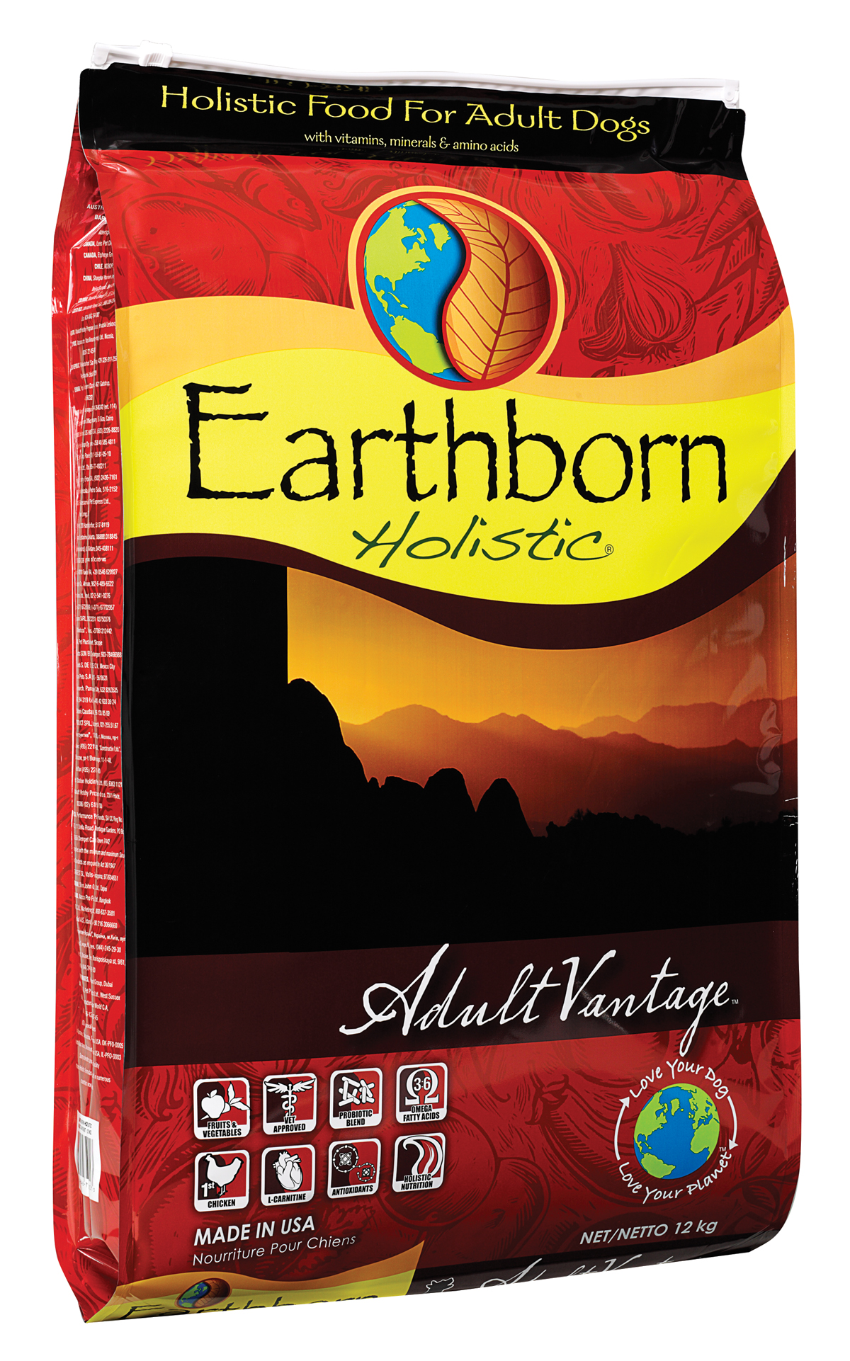 

Сухой корм Earthborn Holistic Dog Adult Vantage для взрослых собак с нормальной активностью курица и белая рыба 12 кг