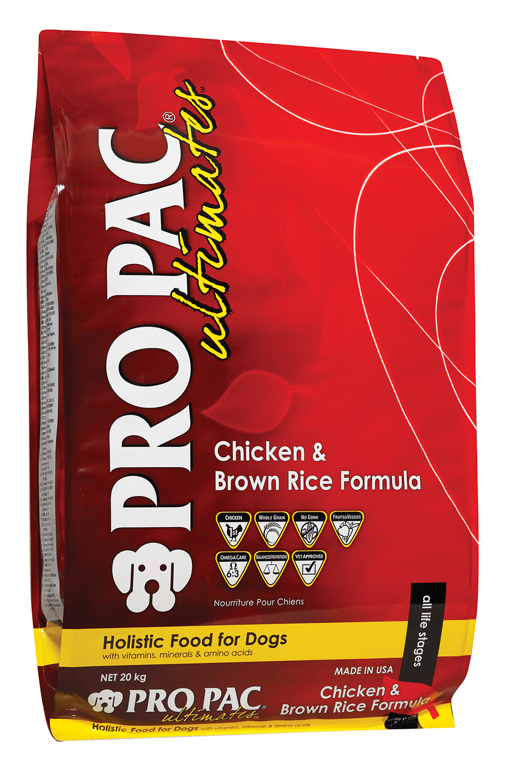 

Сухой корм Pro Pac Dog Chicken and Brown Rice Formula для собак всех пород и возрастов курица и рис 20 кг