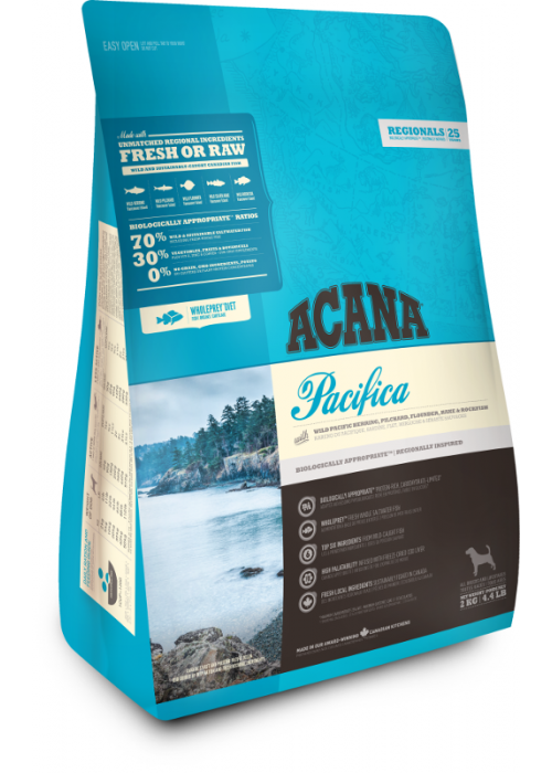 

Сухой корм ACANA Pacifica Dog Акана Пасифика для собак всех пород и возрастов лосось, камбала, сельдь 2 кг