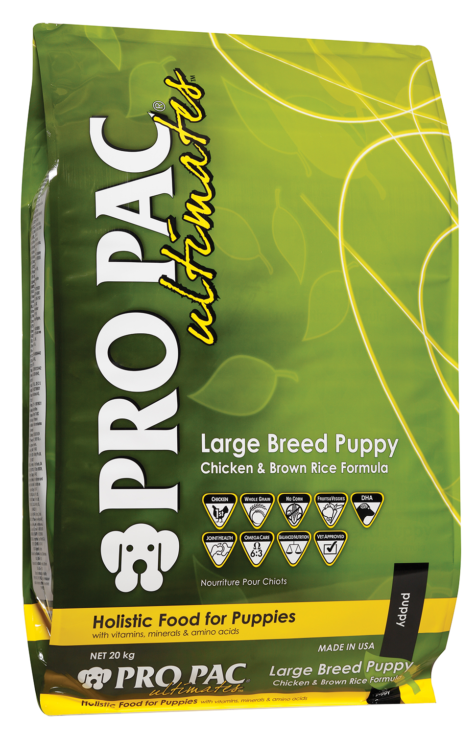 

Сухой корм Pro Pac Dog Large Breed Puppy Chicken and Brown Rice Formula для щенков крупных пород курица и рис 20 кг