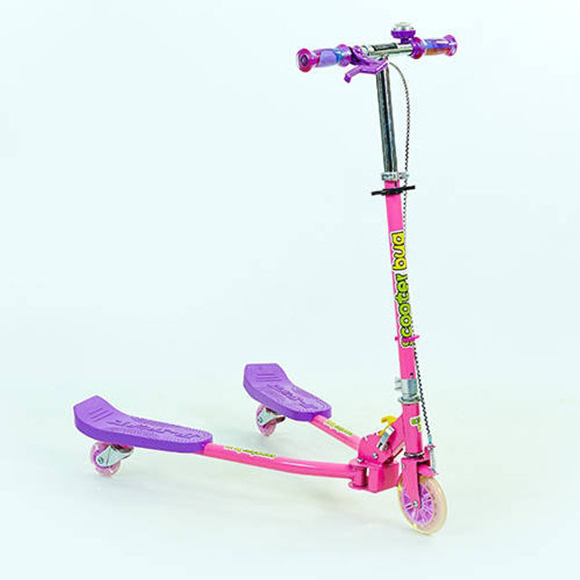 

Самокат-трайк Scooter cкладной детский розово-фиолетовый TR-4502