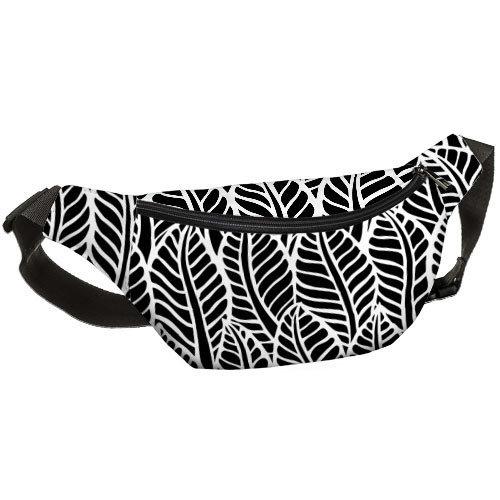 

Сумка на пояс бананка Bumbag Presentville Листья фикуса 27х16 см