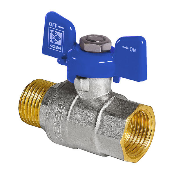 

Кран шаровый 3/4" ГШБ KR.218.B синий KR2723 Koer (KR2723)